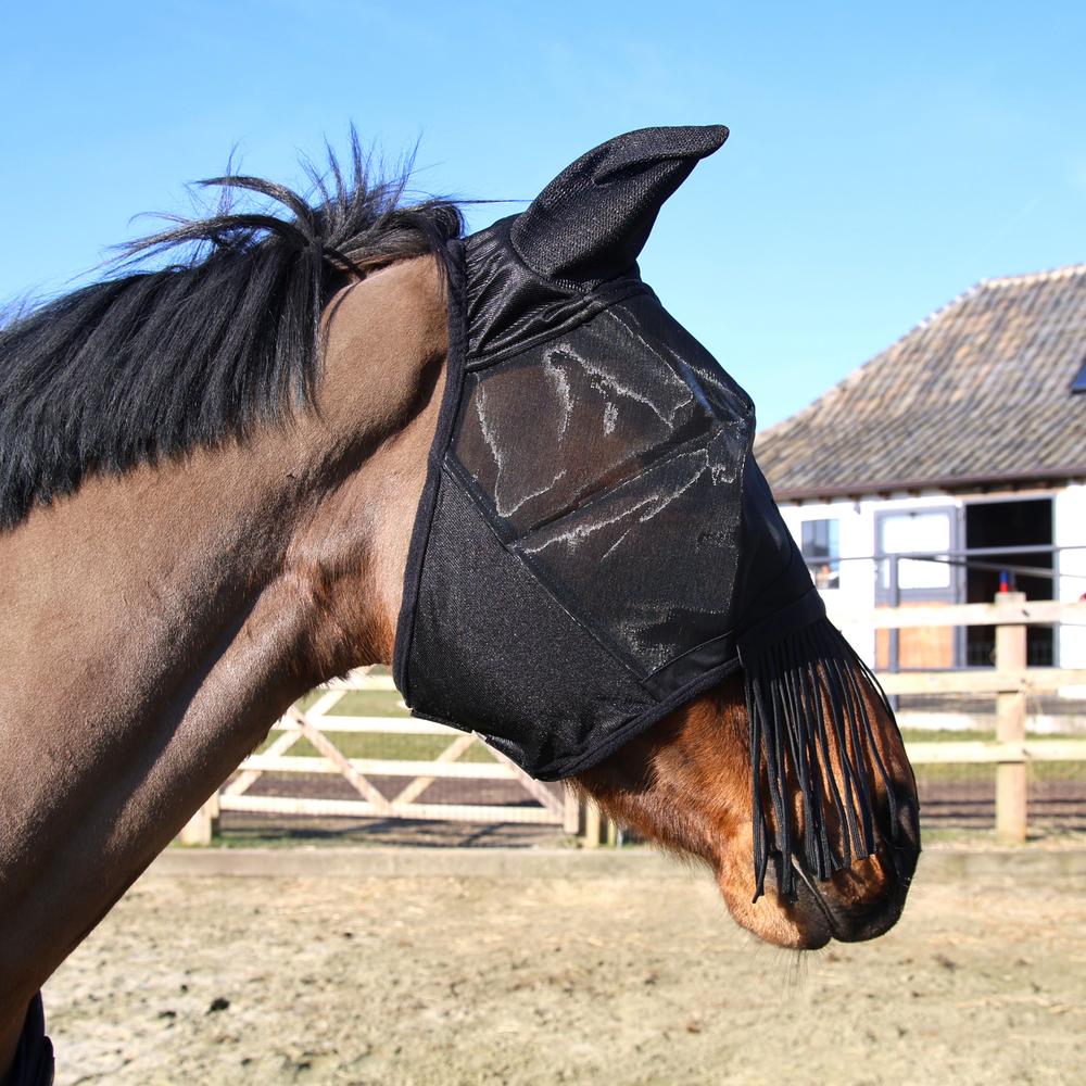 Fly mask classic with ears & nose tassels | Kentucky Horsewear | Comfort — Image 8