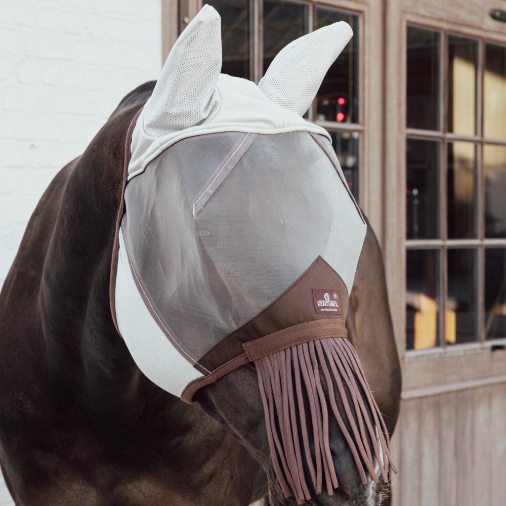 Fly mask classic with ears & nose tassels | Kentucky Horsewear | Comfort — Image 2