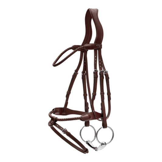 Braided Noseband Bridle with Removable Flash NE | Dy'on | Durability
