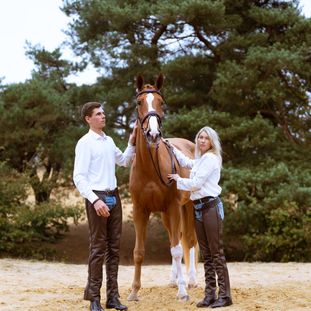 Leather Long Chaps | Dy'on | durable — Image 9
