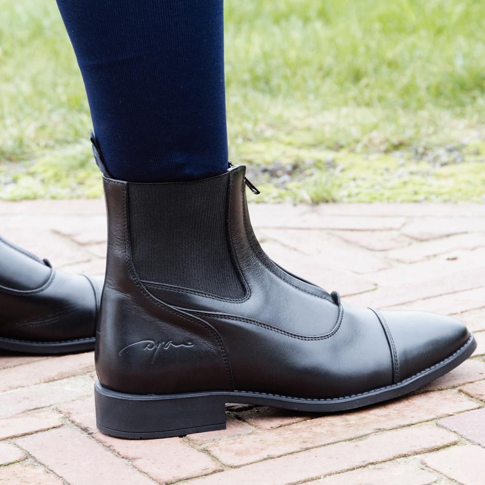 Short Boots Front Zipper | Dy'on | PremiumLeather — Image 3