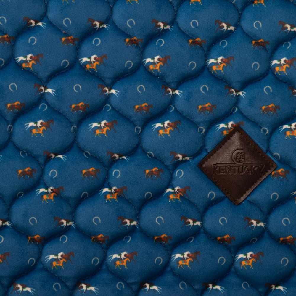 Navy horse themed saddle pad