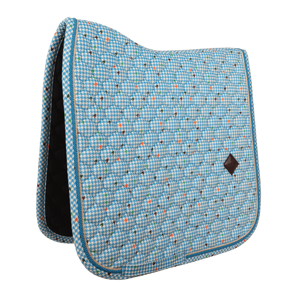 Kentucky Saddle Pad Velvet Pied-De-Poule Dressage