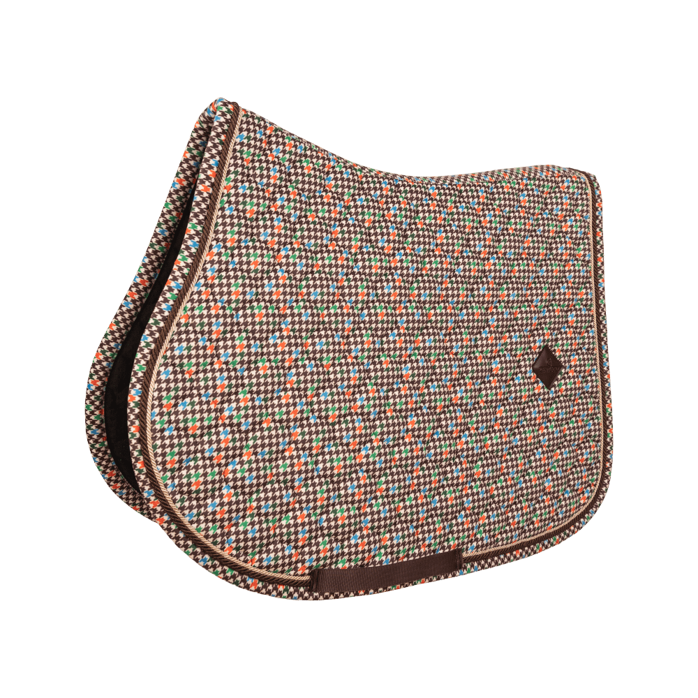 Saddle Pad Velvet Pied-de-Poule Show Jumping | Kentucky Horsewear | kentucky_horsewear