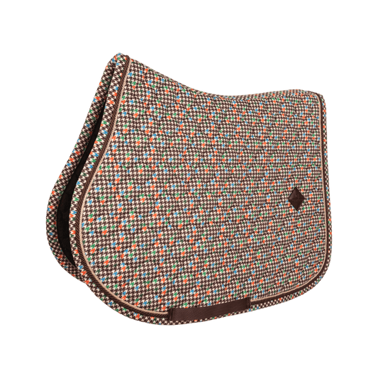 Saddle Pad Velvet Pied-de-Poule Show Jumping | Kentucky Horsewear | kentucky_horsewear