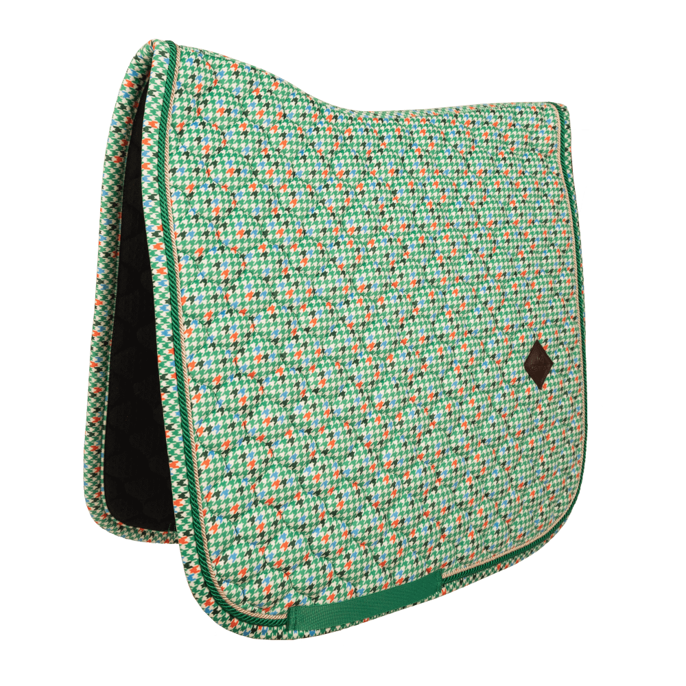 Kentucky Saddle Pad Velvet Pied-De-Poule Dressage