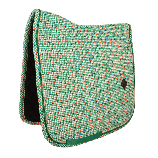 Kentucky Saddle Pad Velvet Pied-De-Poule Dressage