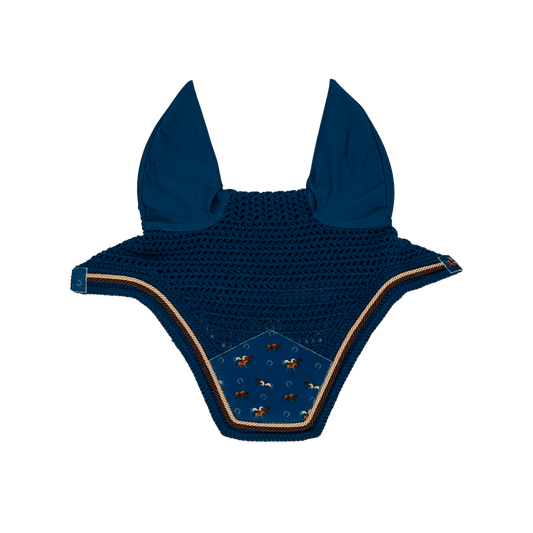 Fly Veil Wellington Velvet Horse Printing | Kentucky Horsewear | kentucky_horsewear