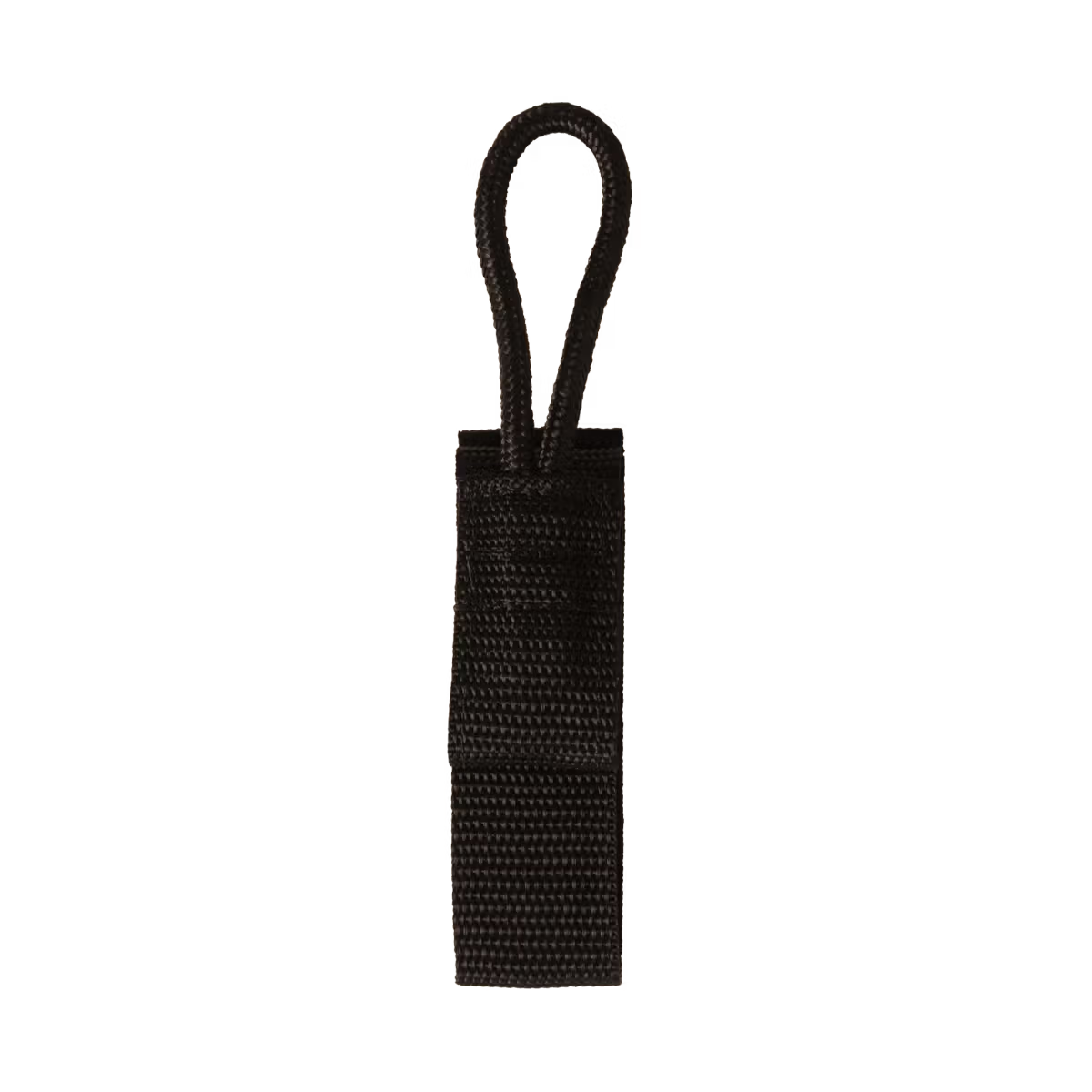 Black clip on a white background
