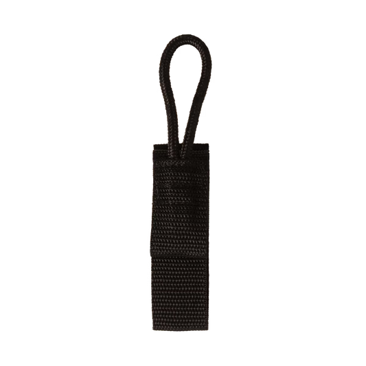 Black clip on a white background