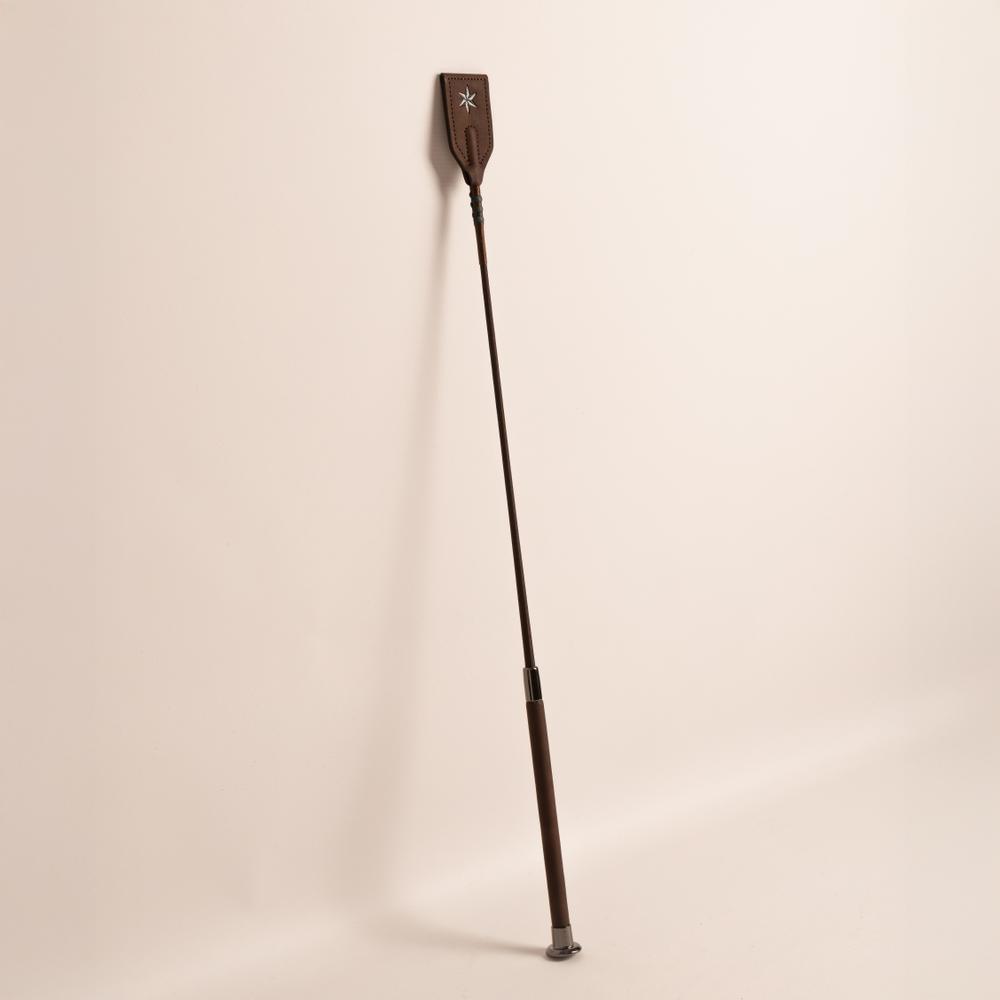 Jumping Whip Guidance Leather Grip | Velari | Lightweight — Image 3