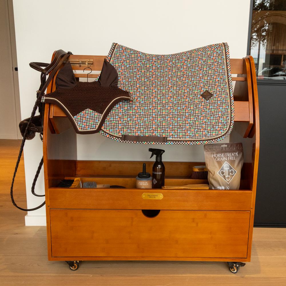 Saddle Pad Velvet Pied-de-Poule Show Jumping | Kentucky Horsewear | kentucky_horsewear — Image 4