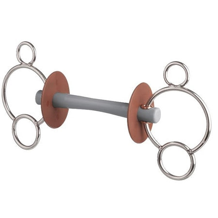 Beris 3 Ring Mullen Mouth Comfort Bar Bit Hard