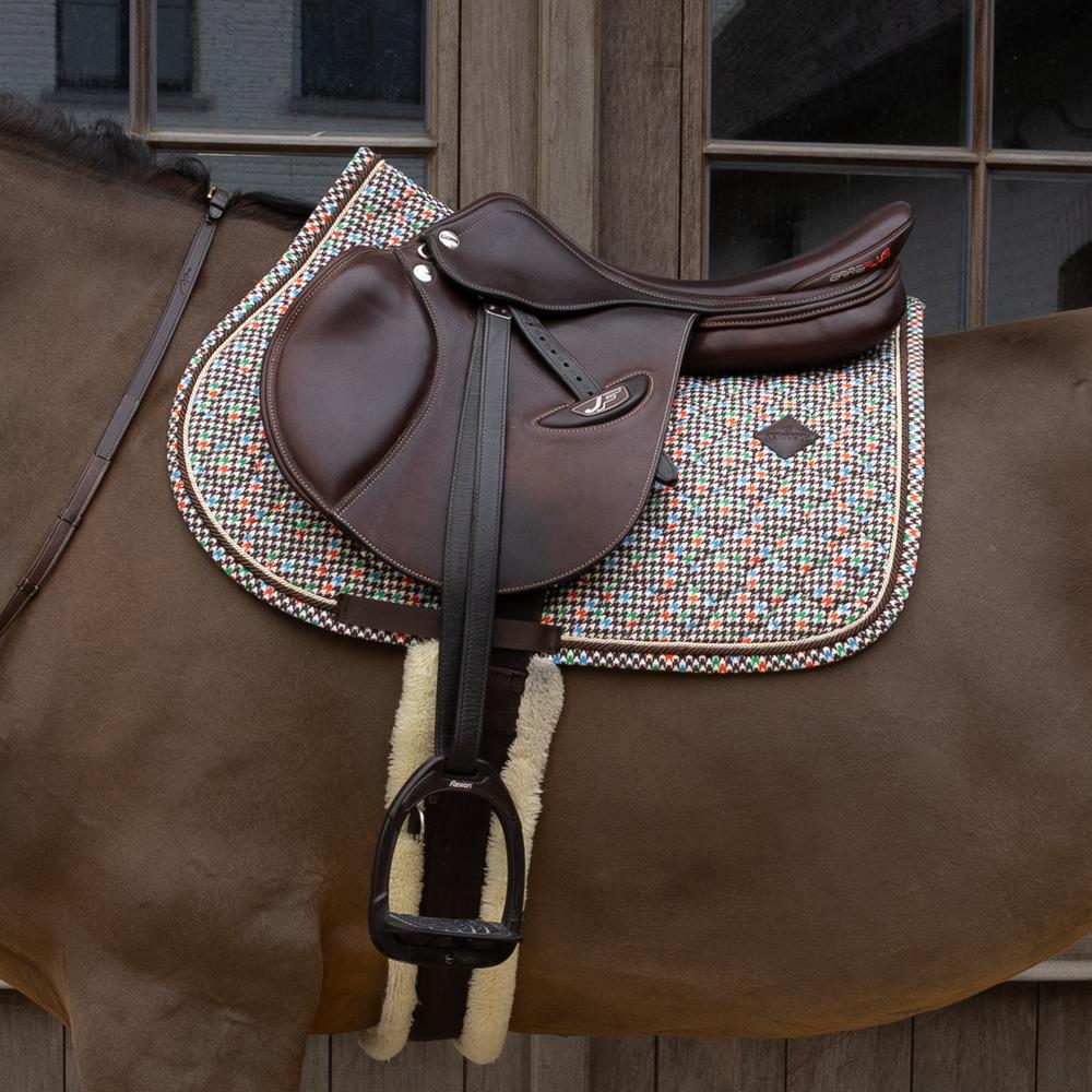 Saddle Pad Velvet Pied-de-Poule Show Jumping | Kentucky Horsewear | kentucky_horsewear — Image 5