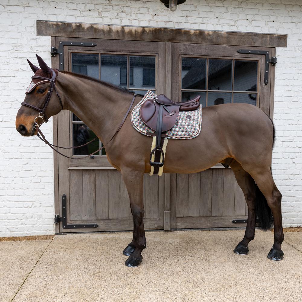 Saddle Pad Velvet Pied-de-Poule Show Jumping | Kentucky Horsewear | kentucky_horsewear — Image 6