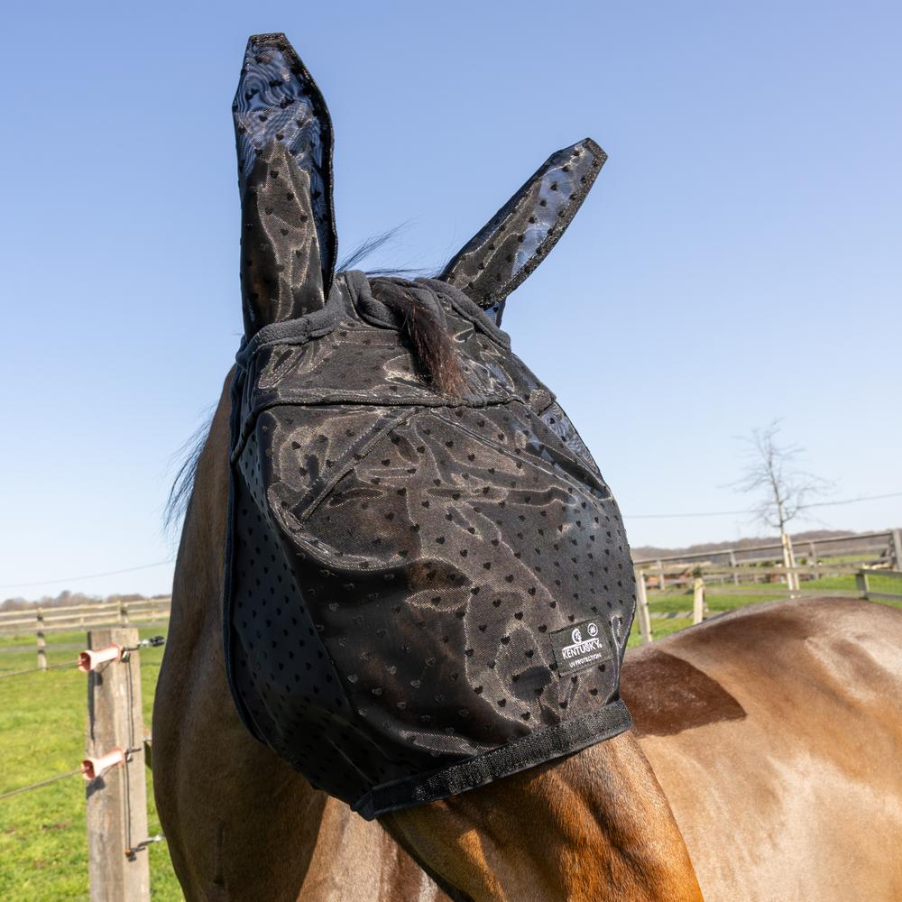 Fly Mask Heart with Ears and Nose | Kentucky Horsewear | flyprotection — Image 15