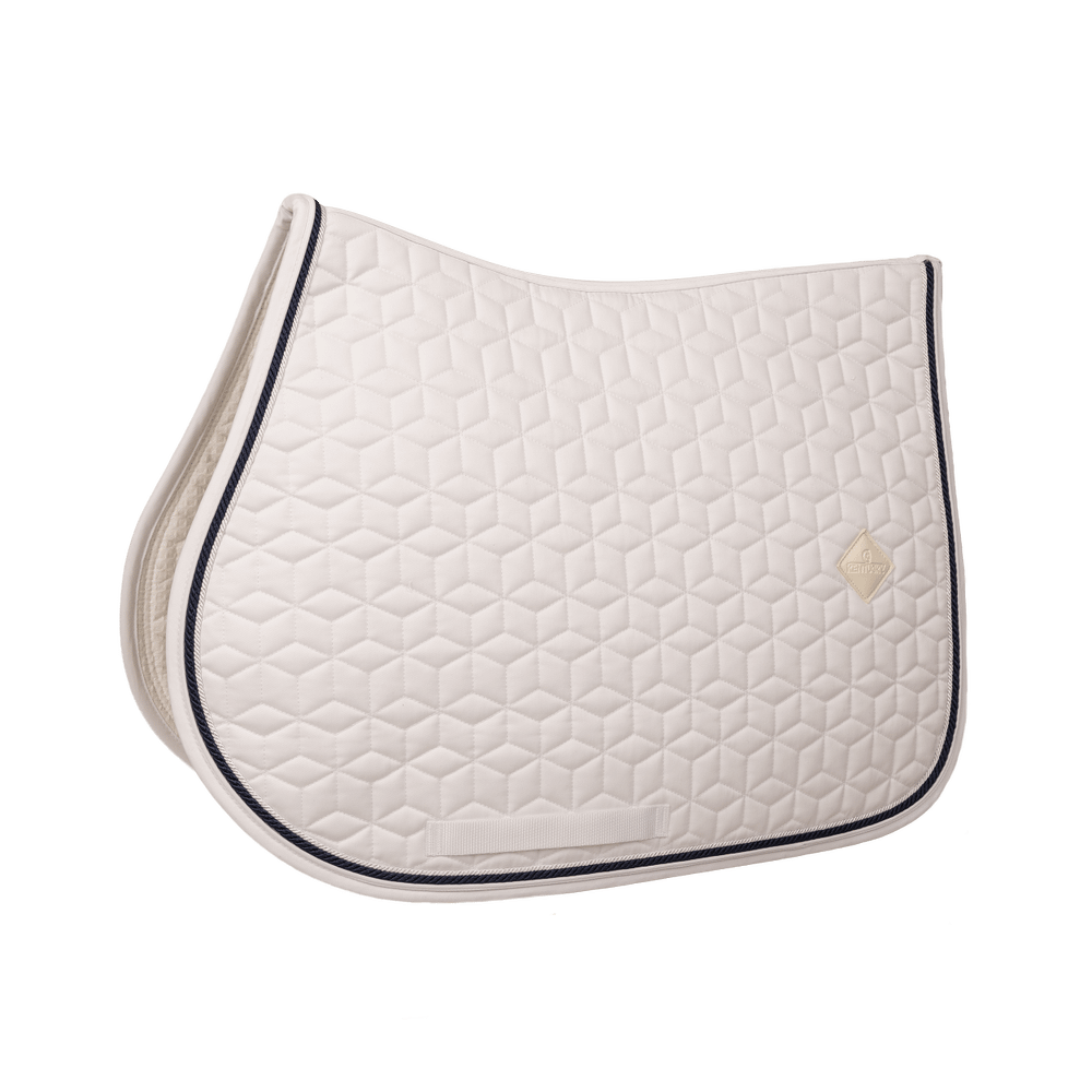 Kentucky Saddle Pad Classic White Show Jumping Custom One Cord