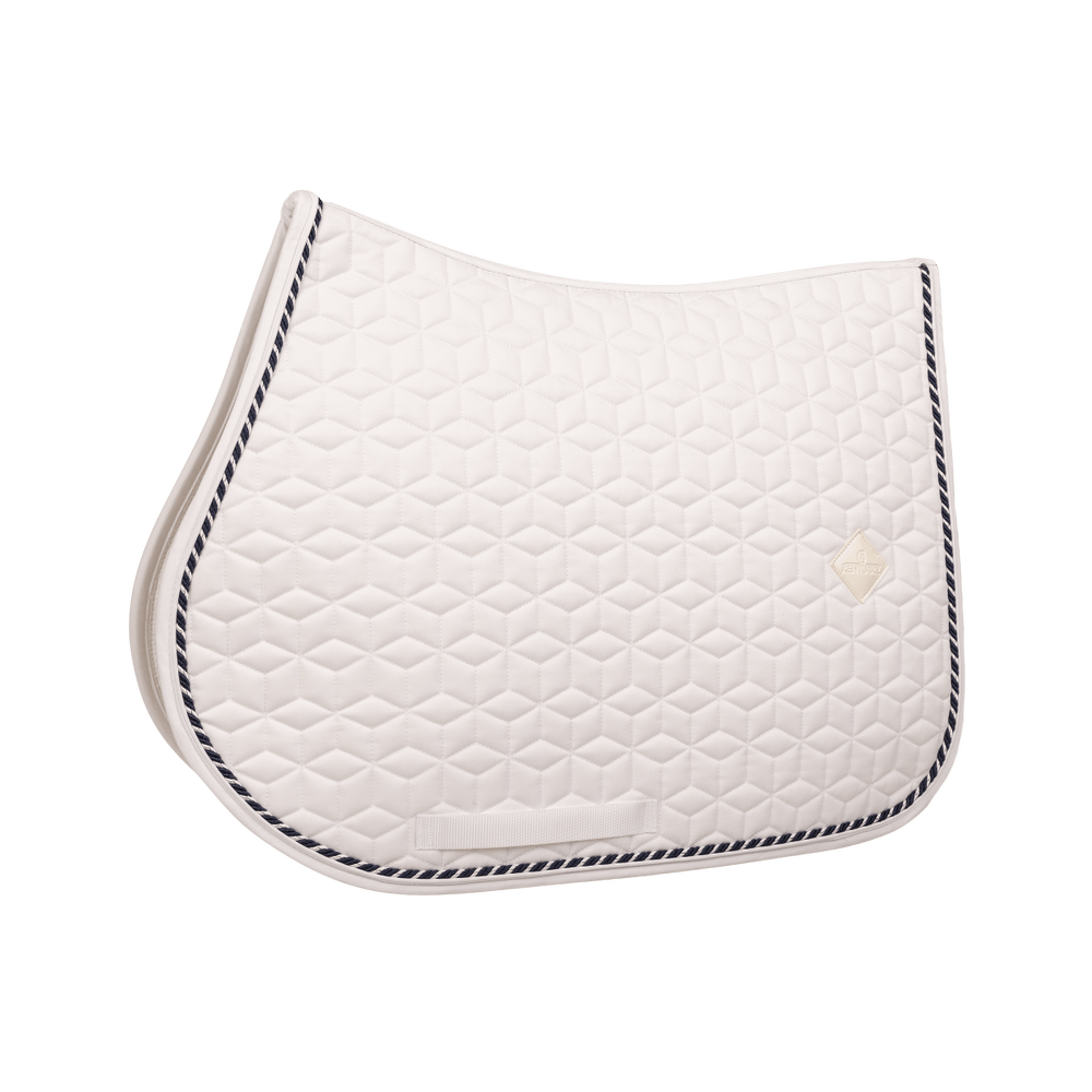 Kentucky Saddle Pad Classic White Show Jumping Custom One Cord
