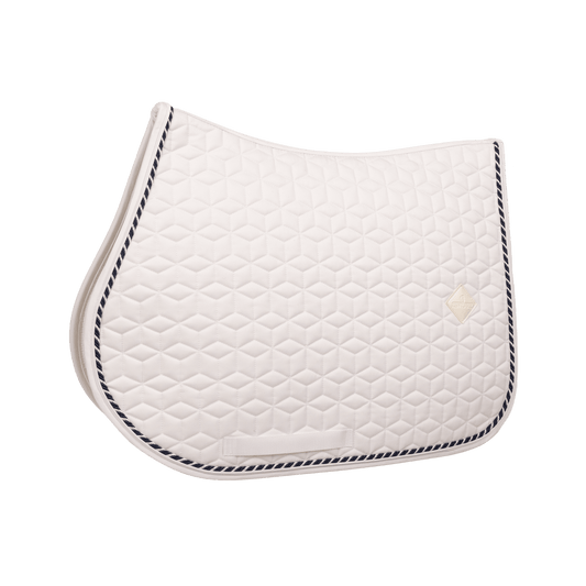Kentucky Saddle Pad Classic White Show Jumping Custom One Cord