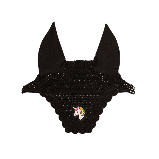 Fly Veil Wellington Wave Black Unicorn | Kentucky Horsewear | kentucky_horsewear