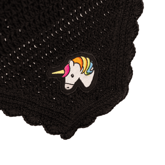 Fly Veil Wellington Wave Black Unicorn | Kentucky Horsewear | kentucky_horsewear — Image 2