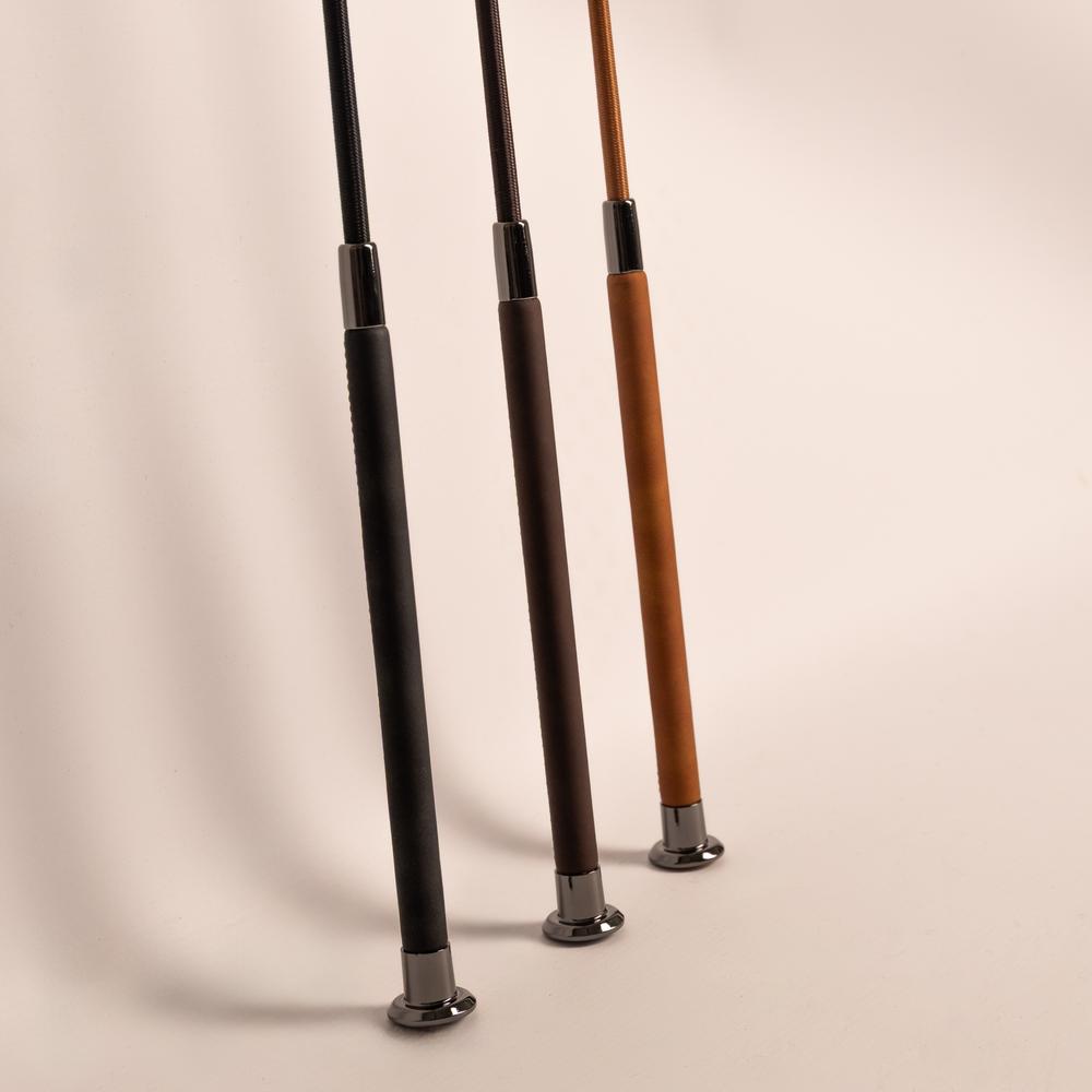 Dressage Whip Guidance Leather Grip 120cm | Velari | Lightweight — Image 4