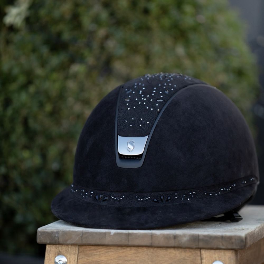 Samshield Custom | Miss 2.0 Premium Crystal Bloom Top & Frontal Band | Black