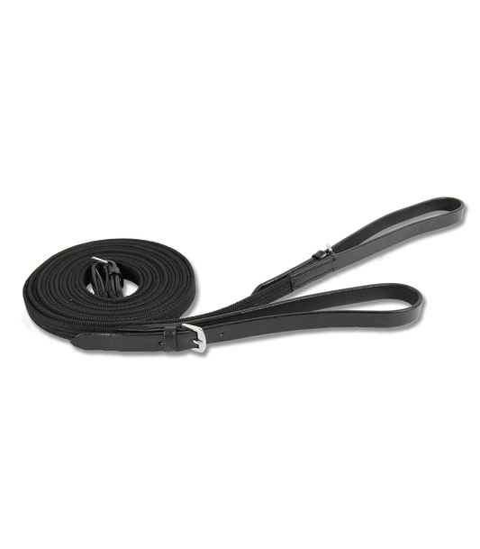 Boomerang Equestrian - Waldhausen Star Web Draw Reins Black