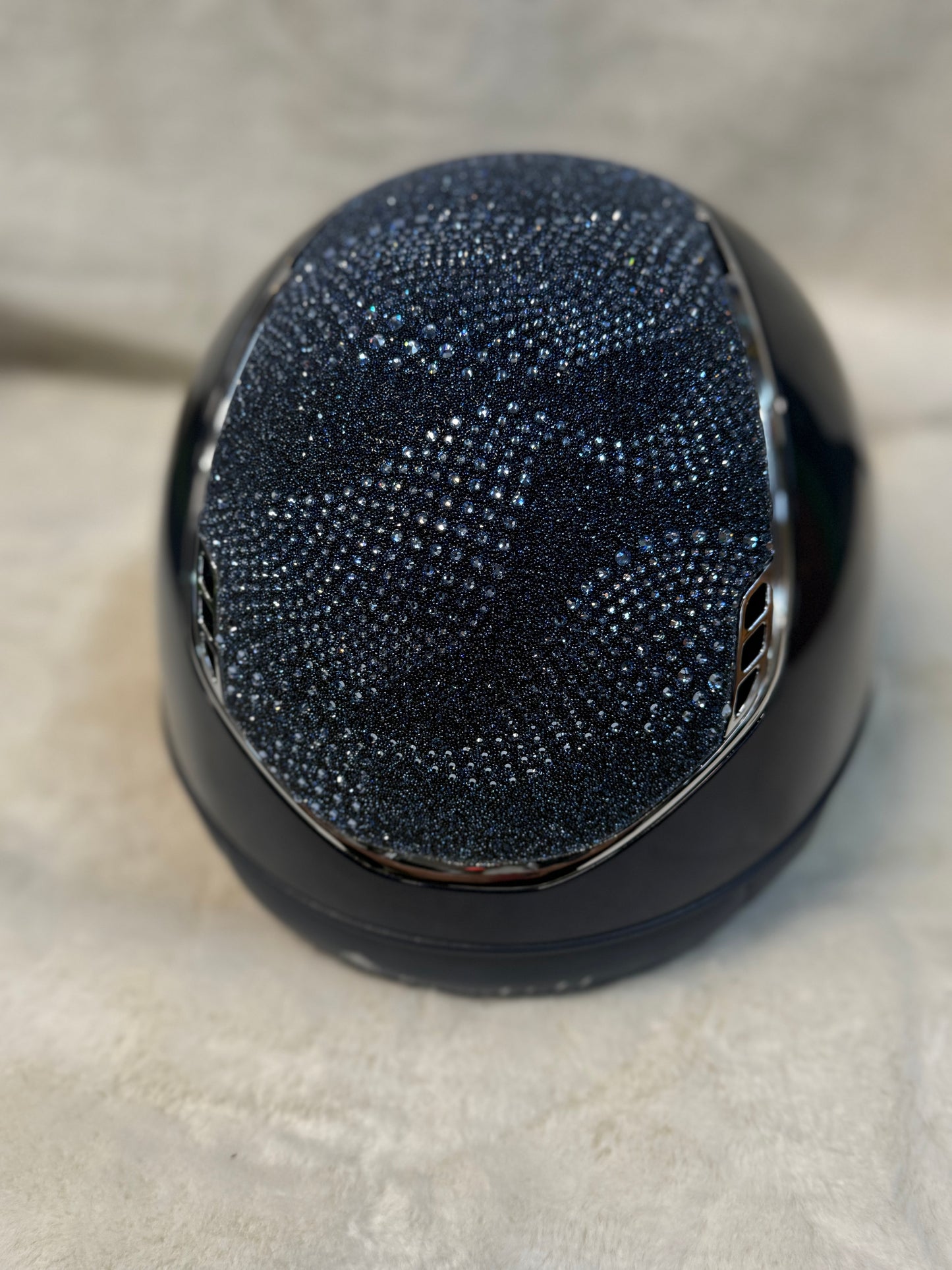 Samshield Miss Shield V2 2.0 Gloss Navy Helmet Crystal Intarsia