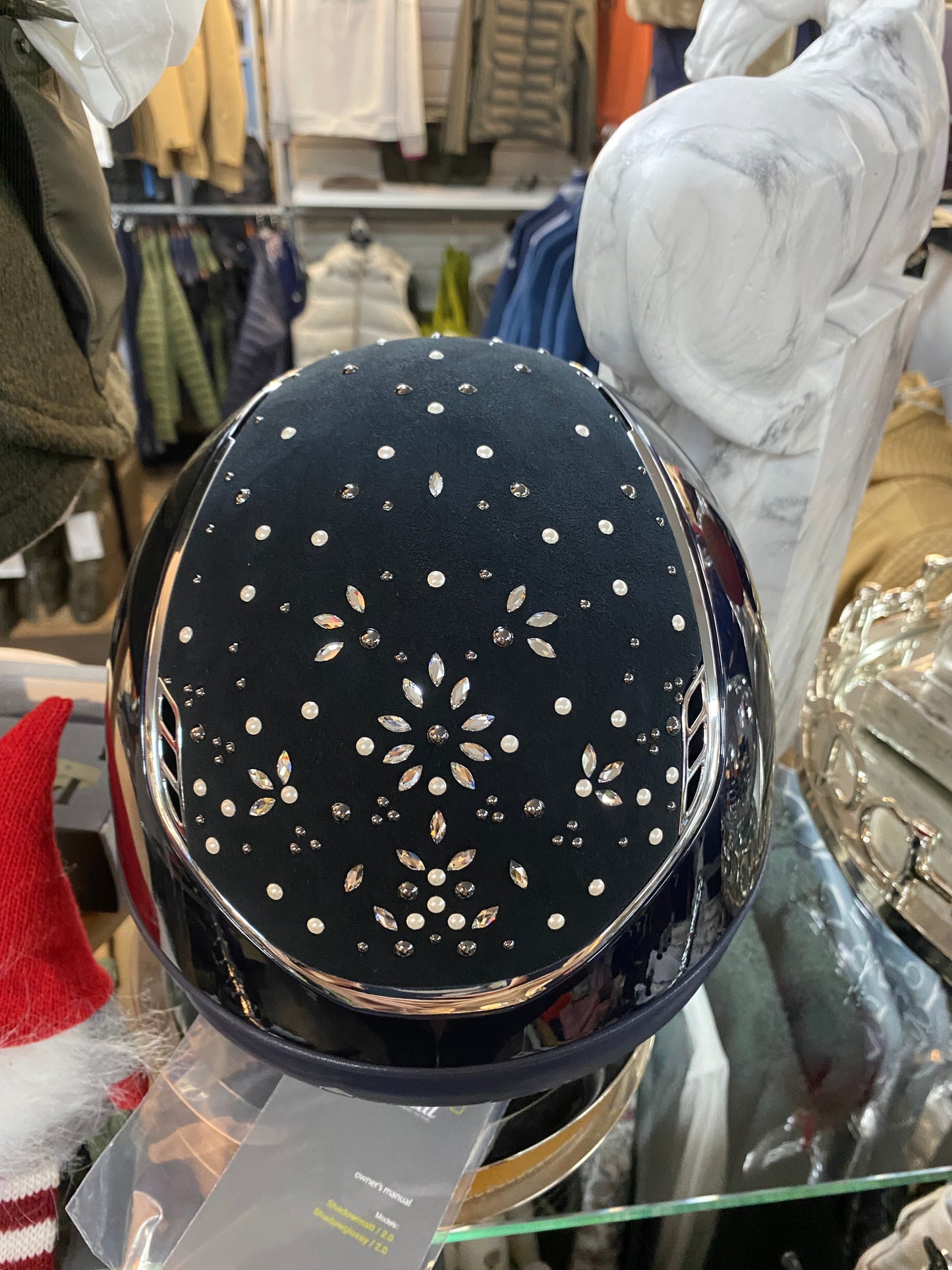 Samshield Miss Shield V2 2.0 Gloss Navy Helmet Pearl Drop