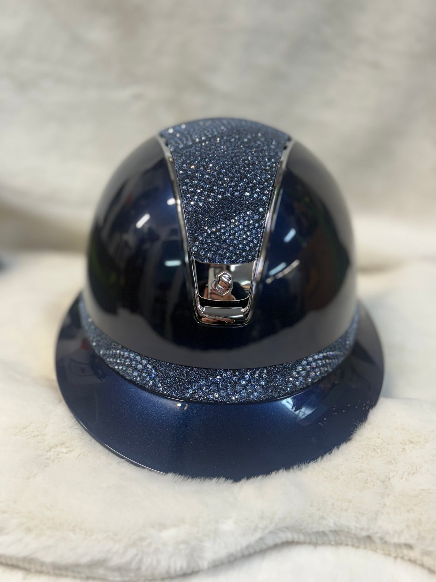 Samshield Miss Shield V2 2.0 Gloss Navy Helmet Crystal Intarsia