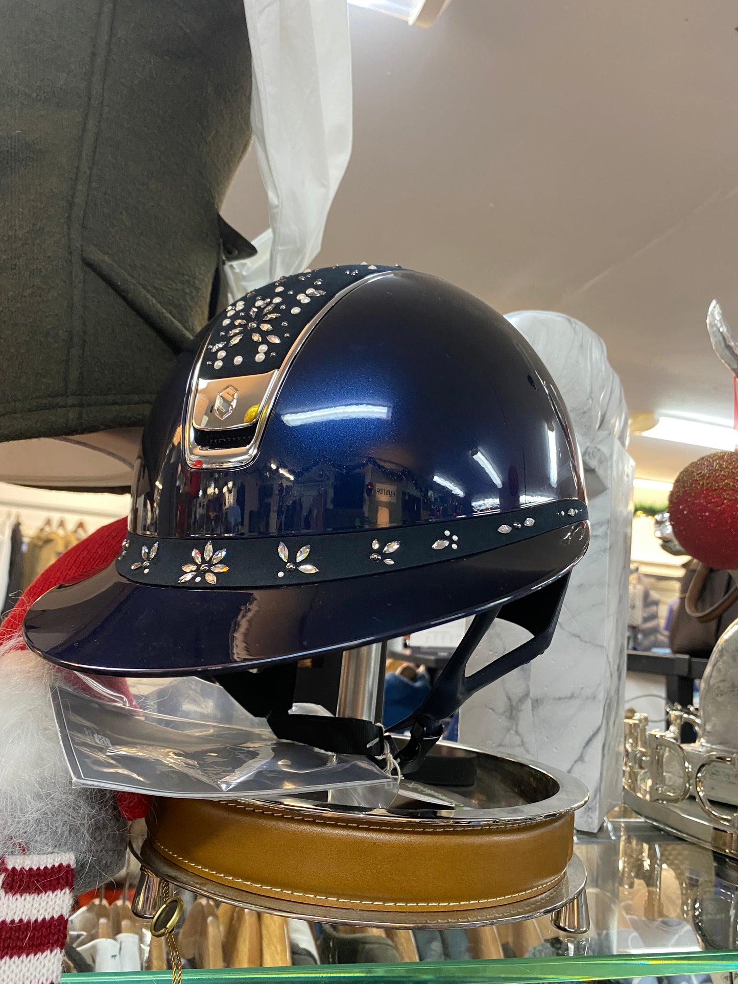 Samshield Miss Shield V2 2.0 Gloss Navy Helmet Pearl Drop