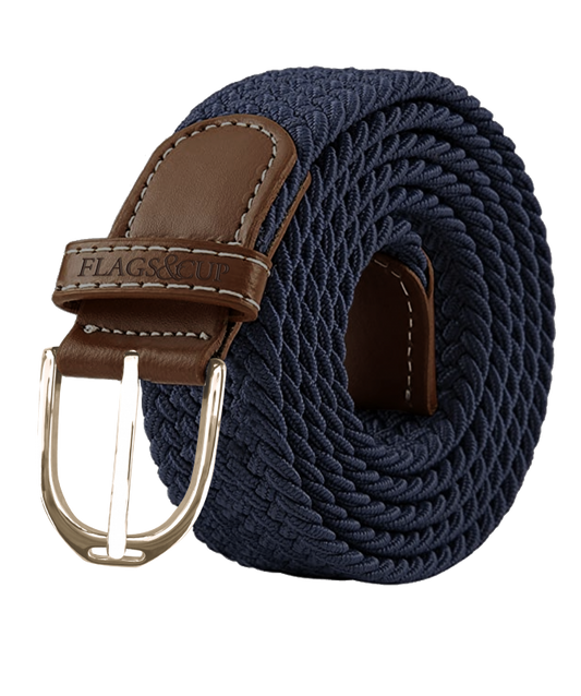 Boomerang Equestrian - Flags & Cups Elastic Belt Artosia Navy