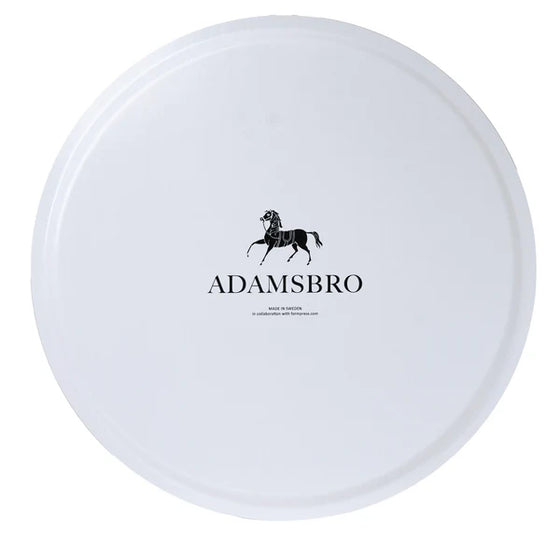 Adamsbro Round Tray 4 Horses Brown