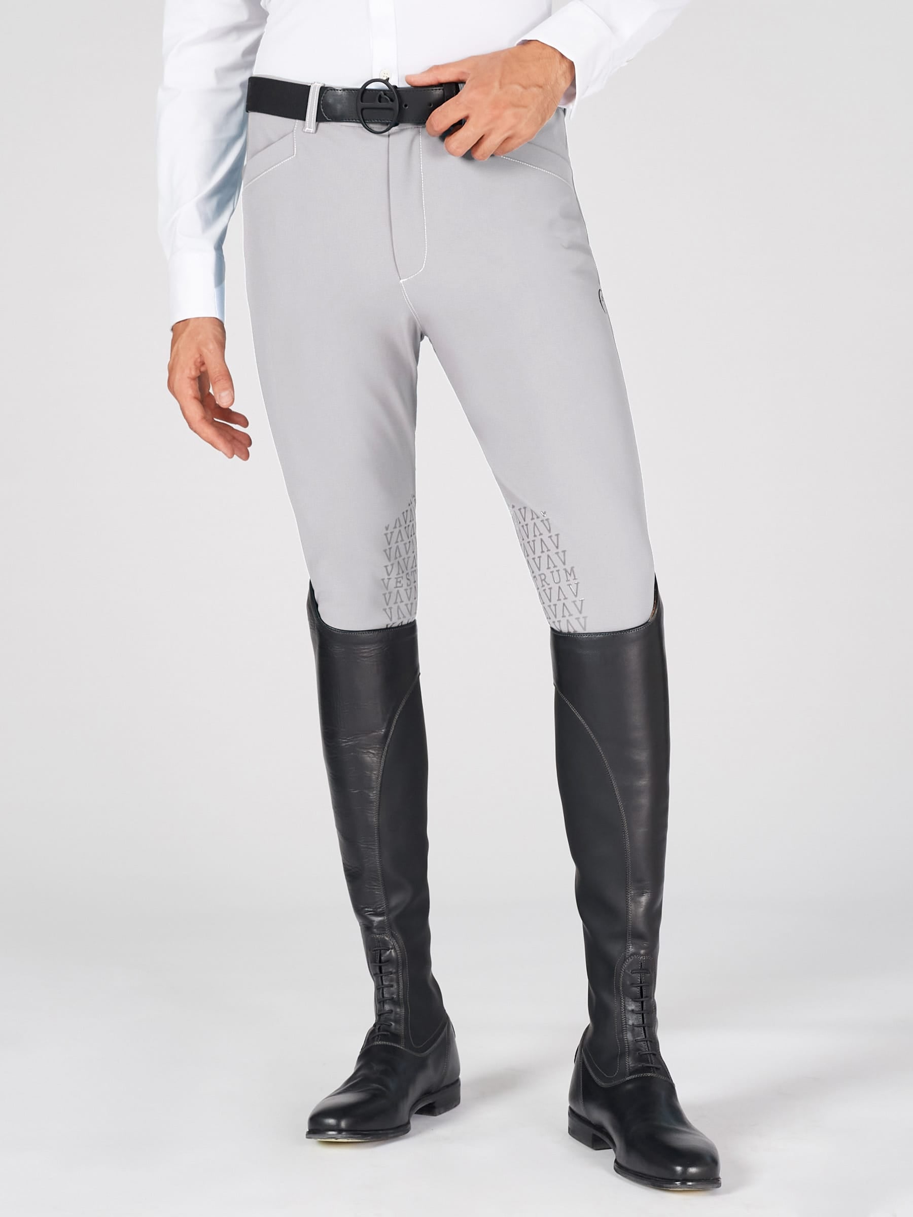 Boomerang Equestrian - Vestrum Men's Knee Grip TK Fabric Breeches San Diego Navy