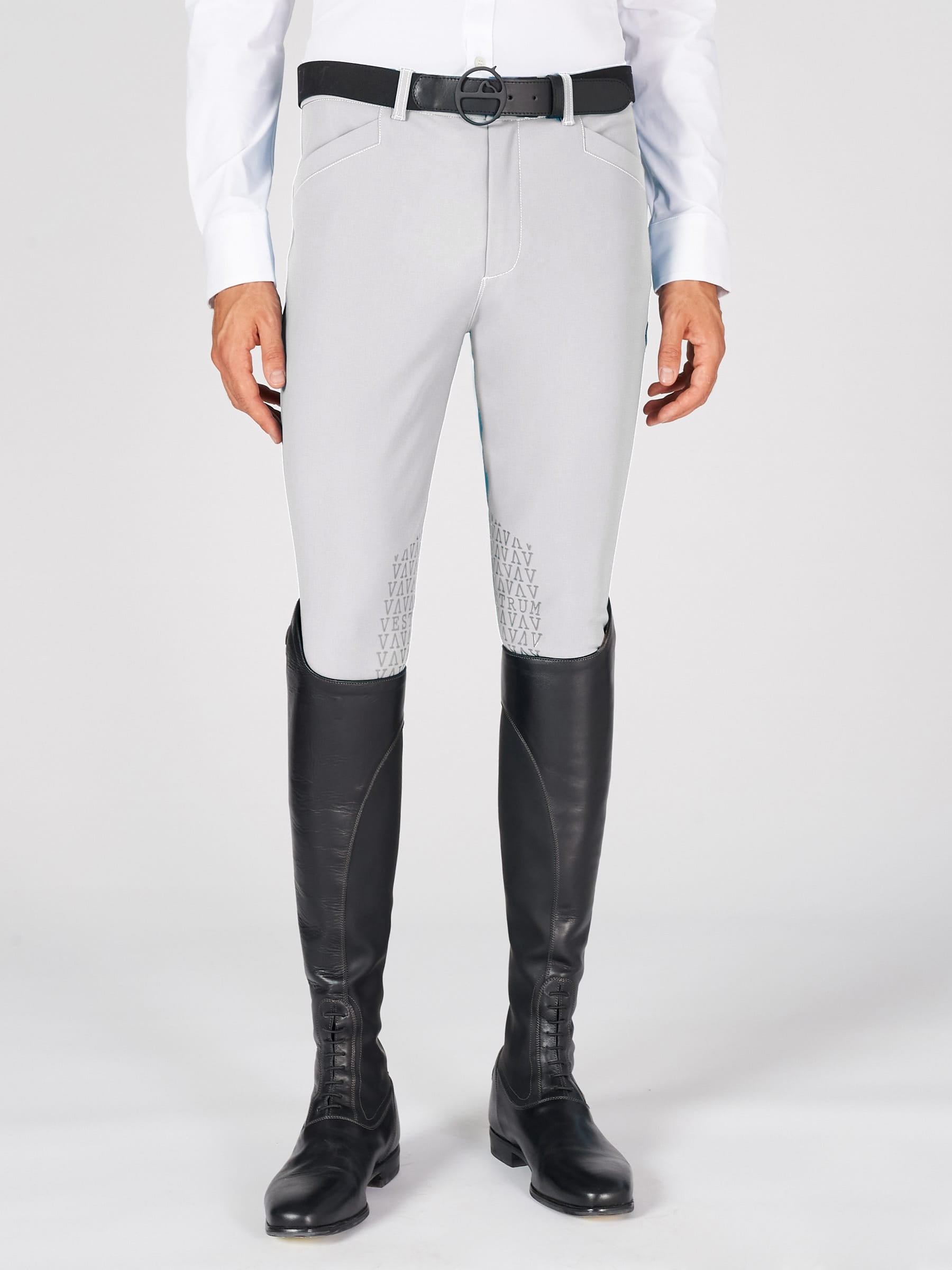 Boomerang Equestrian - Vestrum Men's Knee Grip TK Fabric Breeches San Diego Navy