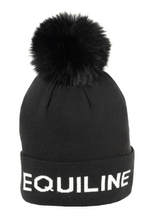  Equiline Hat With Pom Pom Carsecp Black One Size