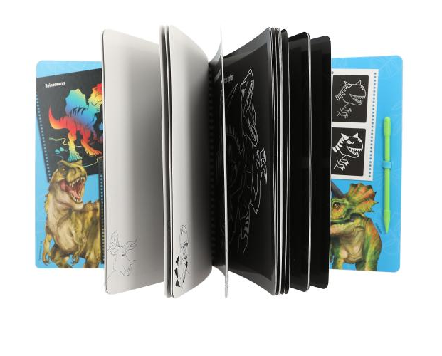 Boomerang Equestrian - Dino World Magic Scratch Book