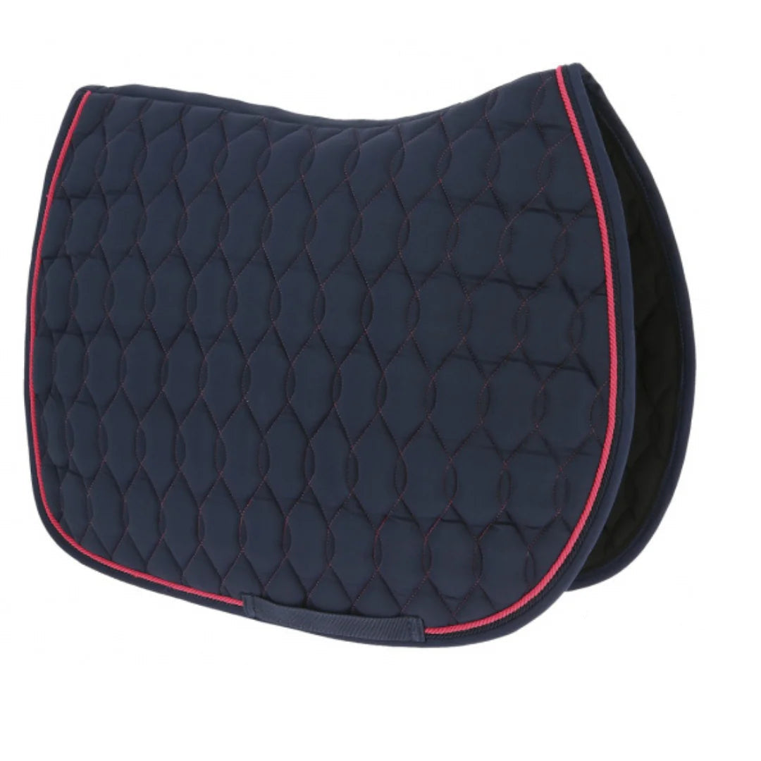 Boomerang Equestrian - Equitheme Saddle Pad Navy/Pink With Pink Ears
