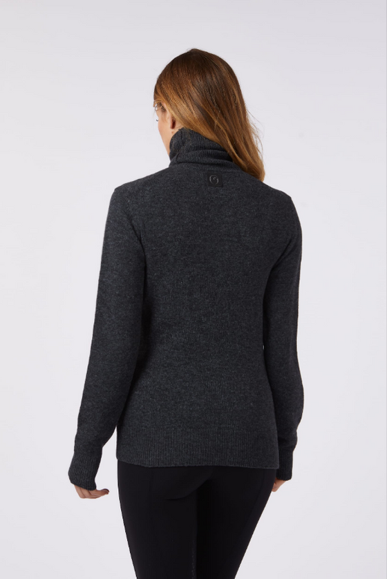 Vestrum Ladies Essen Knitwear Turtle Neck Charcoal/Grey