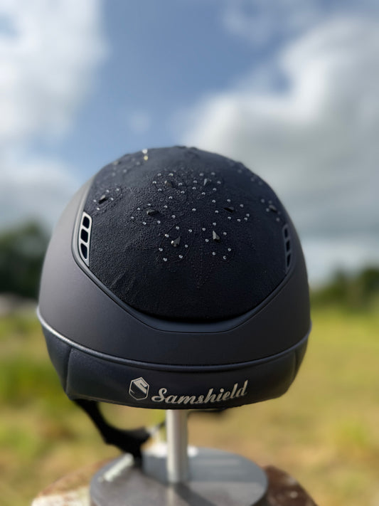 Samshield Miss Shield V2 2.0 Helmet Navy Crystal Bloom