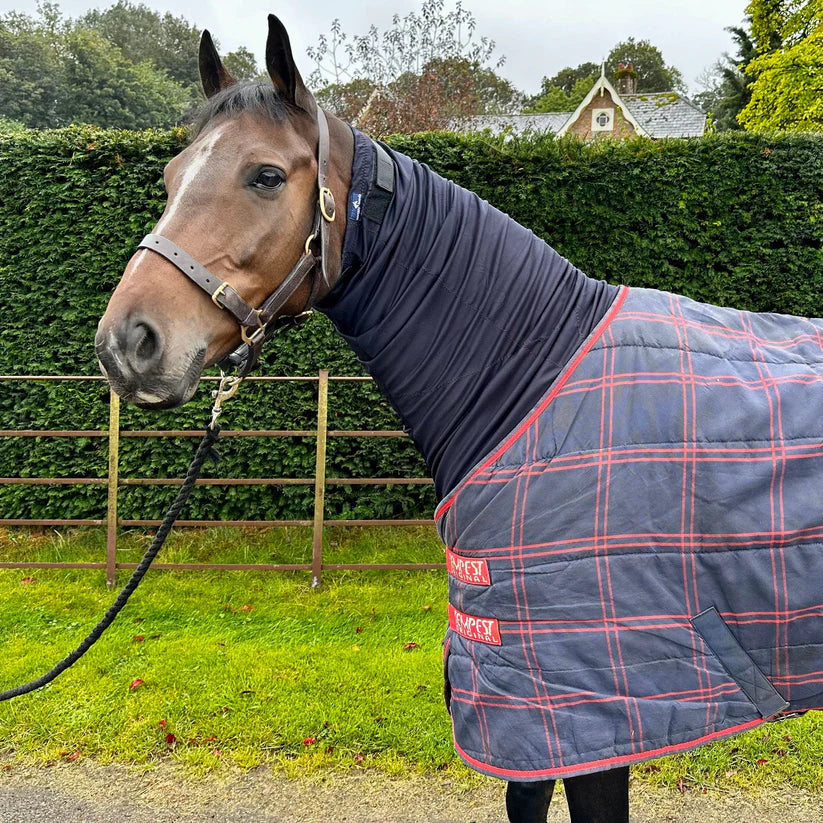 Boomerang Equestrian - Snuggy Hoods Headless Turnout Hood Pull On Navy