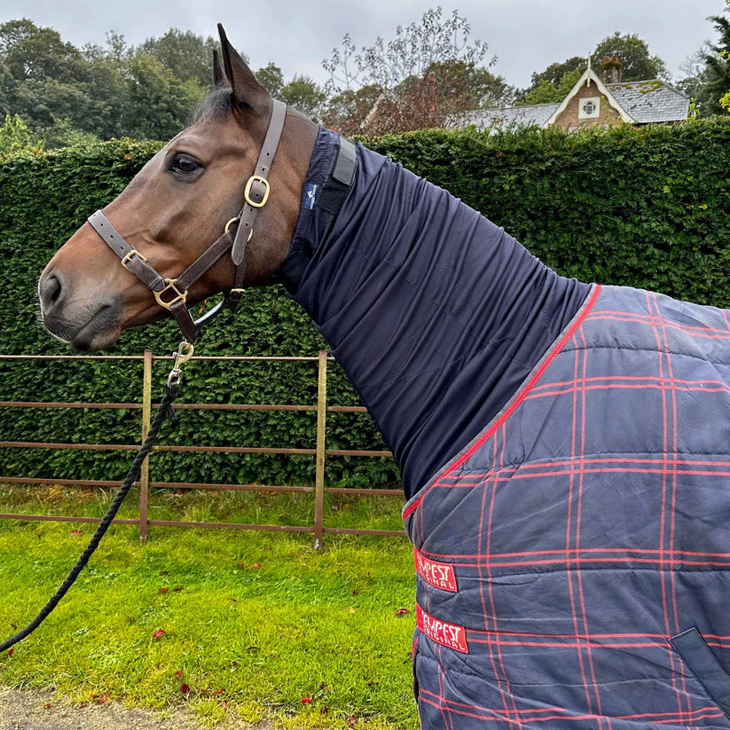 Boomerang Equestrian - Snuggy Hoods Headless Turnout Hood Pull On Navy