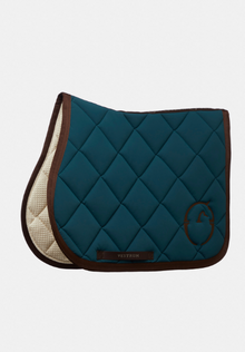  Vestrum Los Angeles Jumping Saddle Pad Teal/Dark Brown