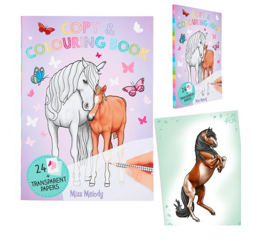 Boomerang Equestrian - Miss Melody Copy and Coloouring Book