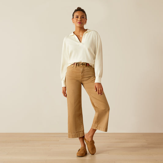 Boomerang Equestrian - Ariat Ladies Langsett Sweater Vanilla Ice