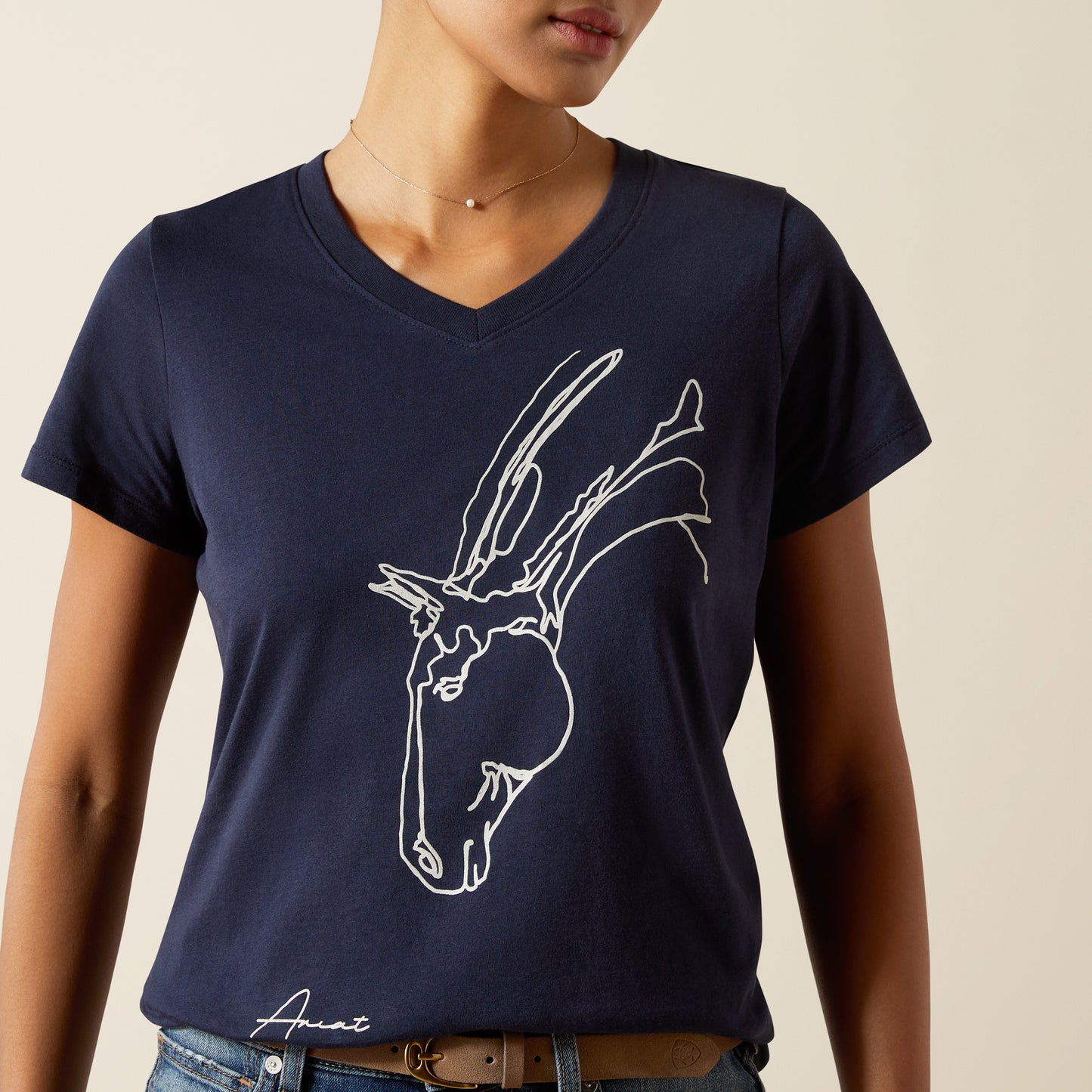 Boomerang Equestrian - Ariat Youth Hay Girl T-Shirt Navy