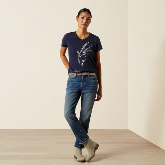 Boomerang Equestrian - Ariat Youth Hay Girl T-Shirt Navy