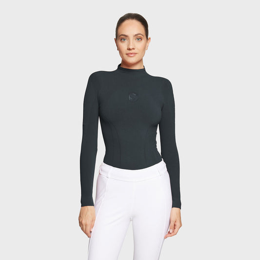Boomerang Equestrian - Samshield Ladies Seamless Long Sleeved T-Shirt Alicia Moonless Night