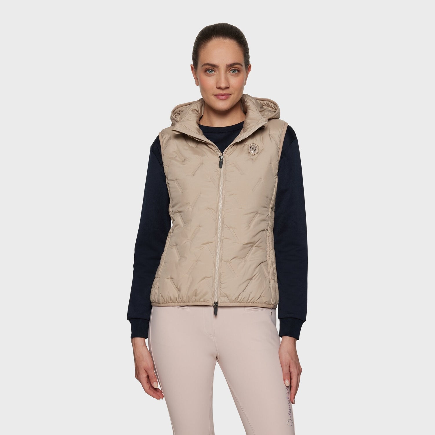 Boomerang Equestrian - Samshield Ladies Down Vest Alta Badia Sand